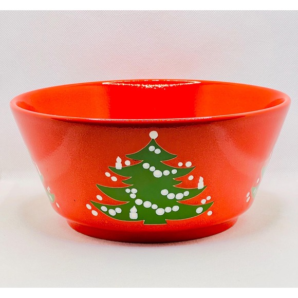 Waechtersbach Christmas Tree Bowl EUC Red Serving Bowl - Picture 1 of 4